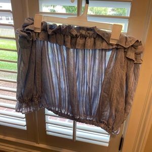 powder blue ruffle top!